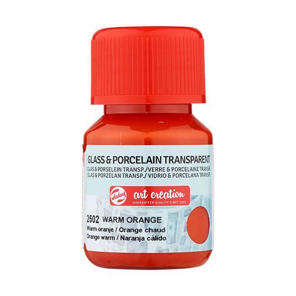 Talens χρώμα glass/porcelain transparent 2502 warm orange 30ml - Image 2