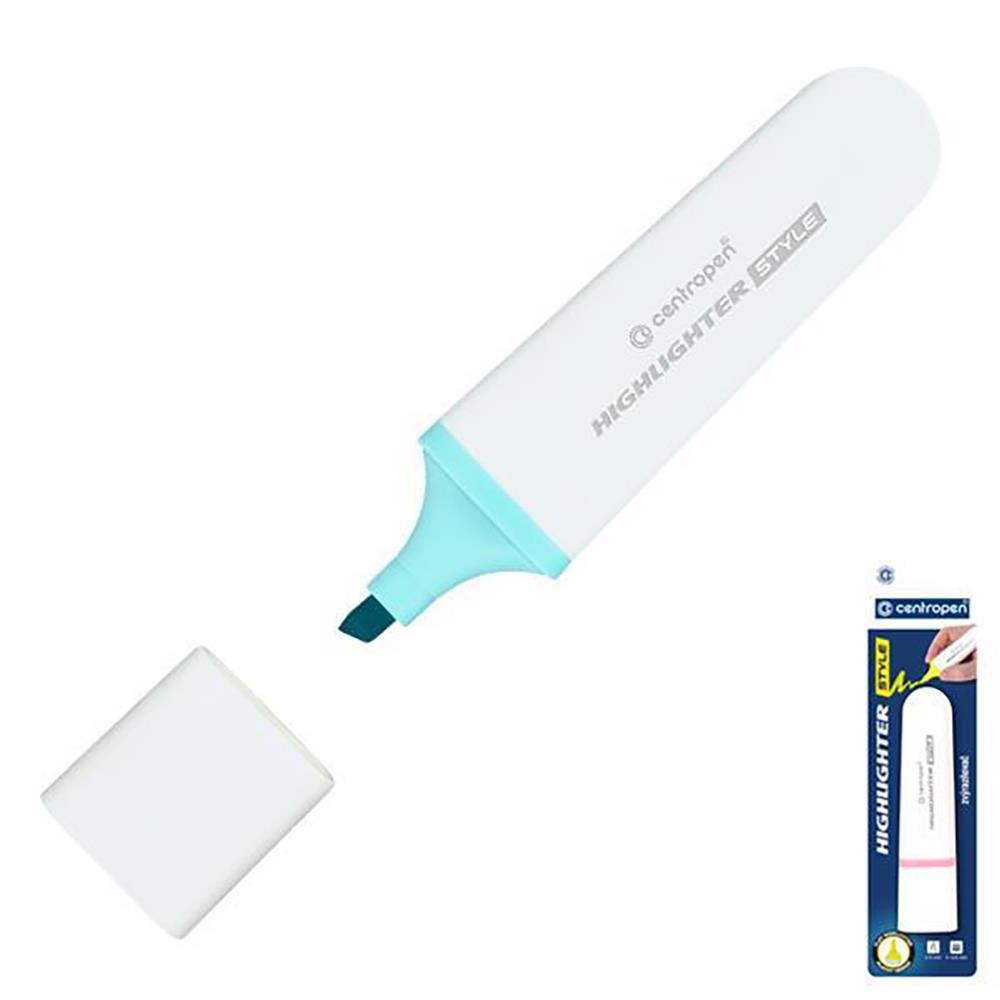 Centropen μαρκαδόρος υπογράμμισης pastel μπλε σε blister - Image 2