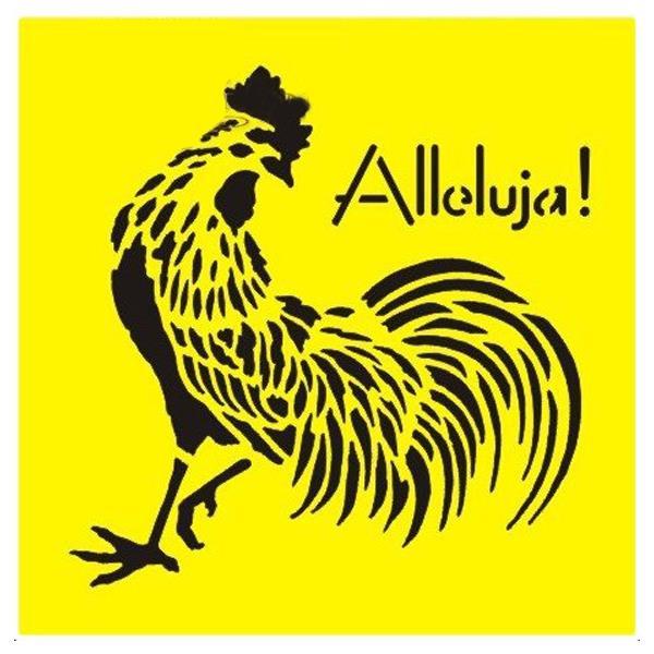 Στένσιλ πλαστικό "Κόκκορας" 16x16εκ. (ST0141B) - Image 2