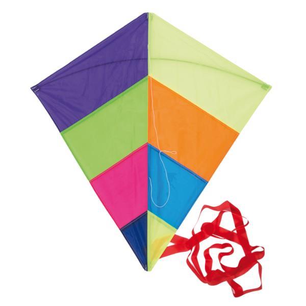 Χαρταετός πολύχρωμος με σπάγγο και τσάντα αποθήκευσης, 88x82εκ. - Image 2