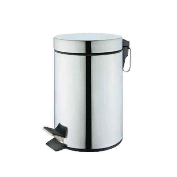 Κάδος απορριμάτων με πεντάλ 7lt inox Y 32cm Ø20cm - Image 2