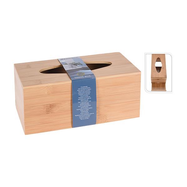 Θήκη για xαρτομάντηλα από bamboo 24,5x11,6x10,5εκ. - Image 2