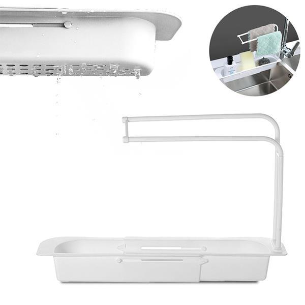 Θήκη οργάνωσης νεροχύτη τηλεσκοπική 37-48x9xΥ29εκ. λευκή - Image 2