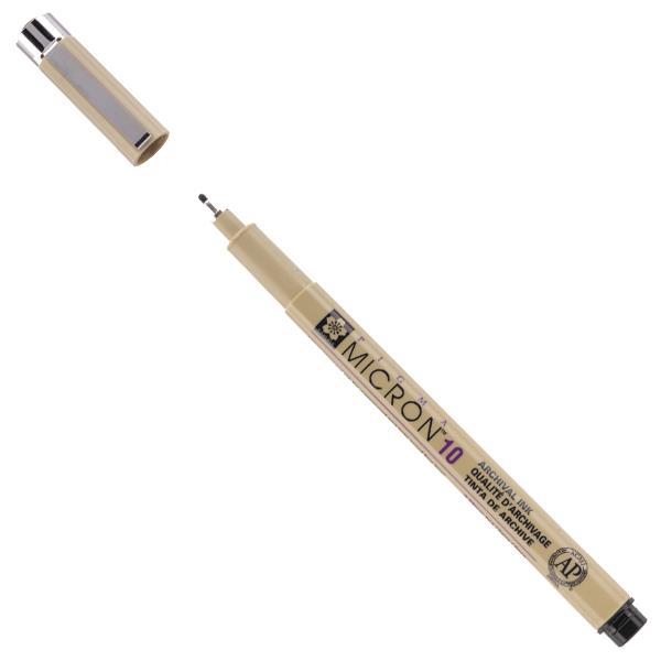 Sakura Pigma Micron μαρκαδόρος σχεδίου 10 0.6 mm μαύρο - Image 2