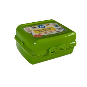 Φαγητοδοχείο με χωρίσματα πράσινο 14x11x7εκ.