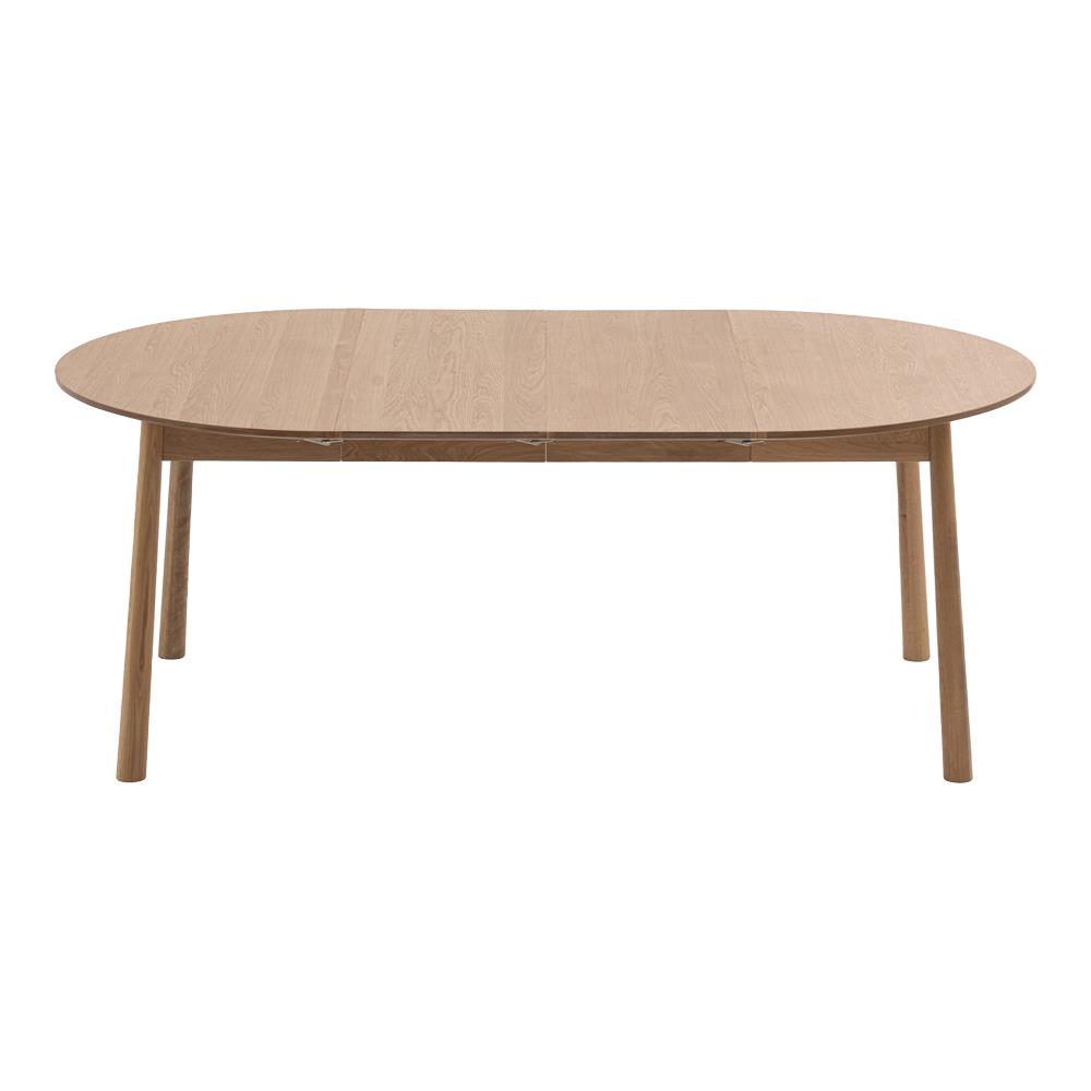 Τραπέζι επεκτεινόμενο Nextdeco μασίφ ξύλο δρυός Υ75x120-210x120εκ. - Image 4