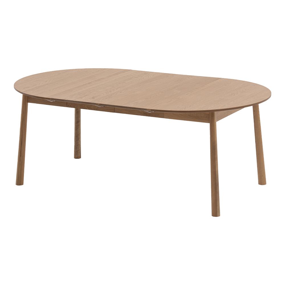 Τραπέζι επεκτεινόμενο Nextdeco μασίφ ξύλο δρυός Υ75x120-210x120εκ. - Image 5