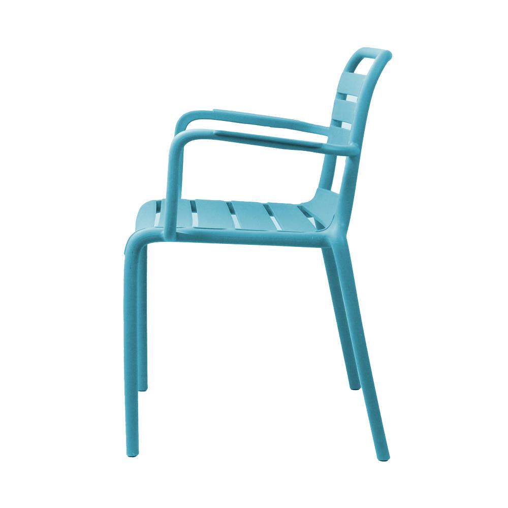 Καρέκλα πλαστική Fiona Nextdeco μπλε PP UV protection Y82x58x56 εκ. - Image 2