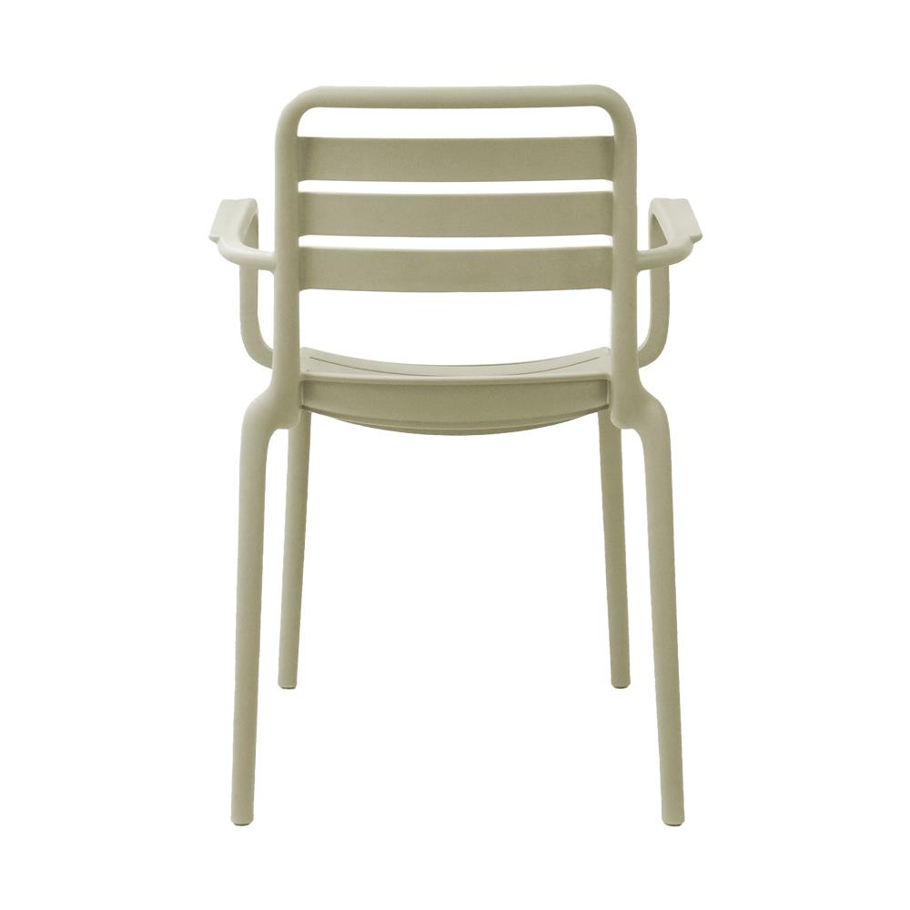 Καρέκλα πλαστική Fiona Nextdeco μπεζ PP UV protection Y82x58x56 εκ. - Image 3