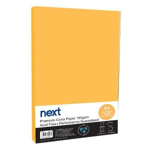 Χαρτόνι φωτοαντιγραφικό ανοιχτό πορτοκαλί Α4 100 φύλλα 160γρ