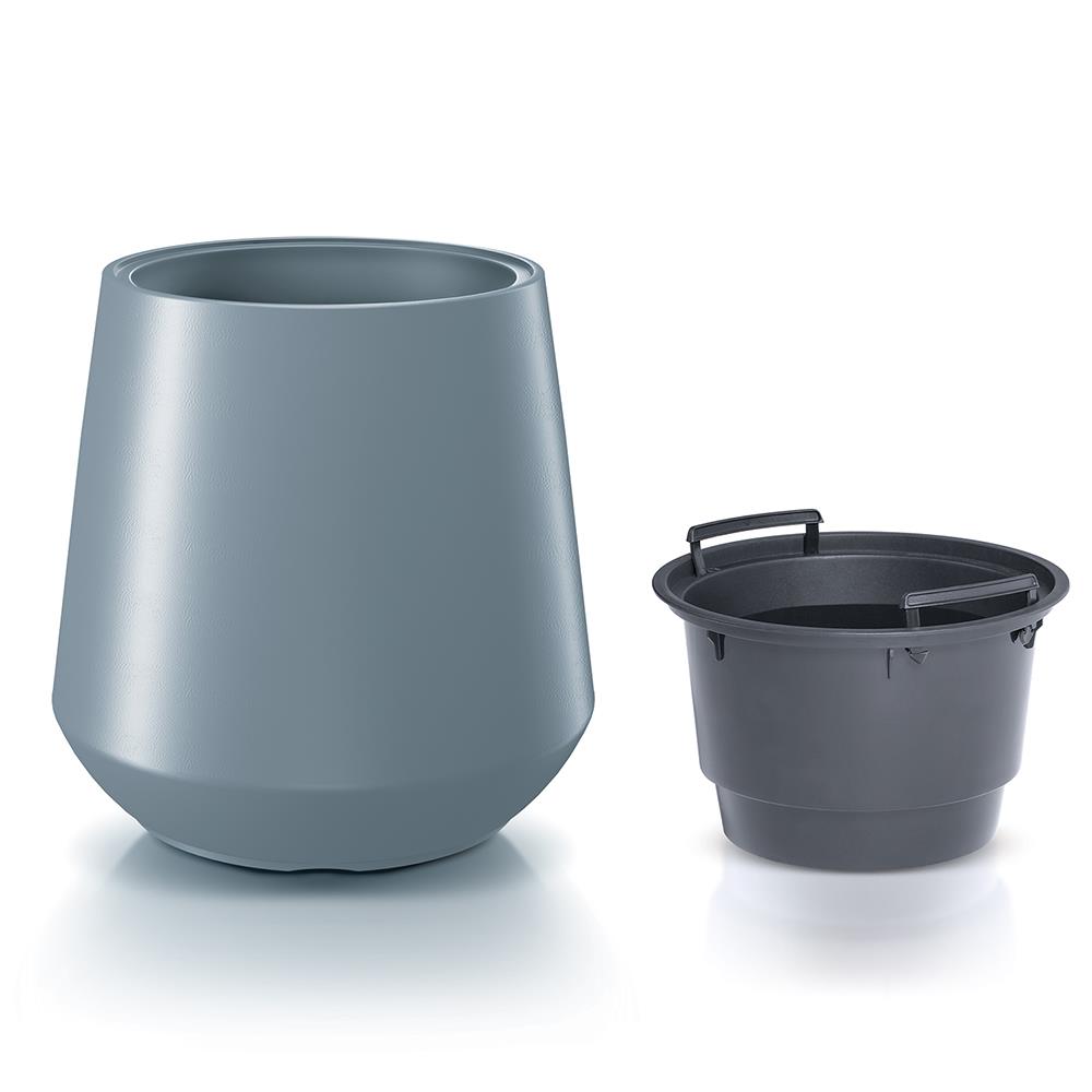 Γλάστρα - κασπώ Heos ανοιχτό γκρι Y35xΦ39,5εκ. - Image 3