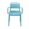 Καρέκλα πλαστική Fiona Nextdeco μπλε PP UV protection Y82x58x56 εκ.