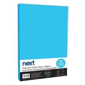 Χαρτόνι φωτοαντιγραφικό μπλε Α4 100 φύλλα 160γρ