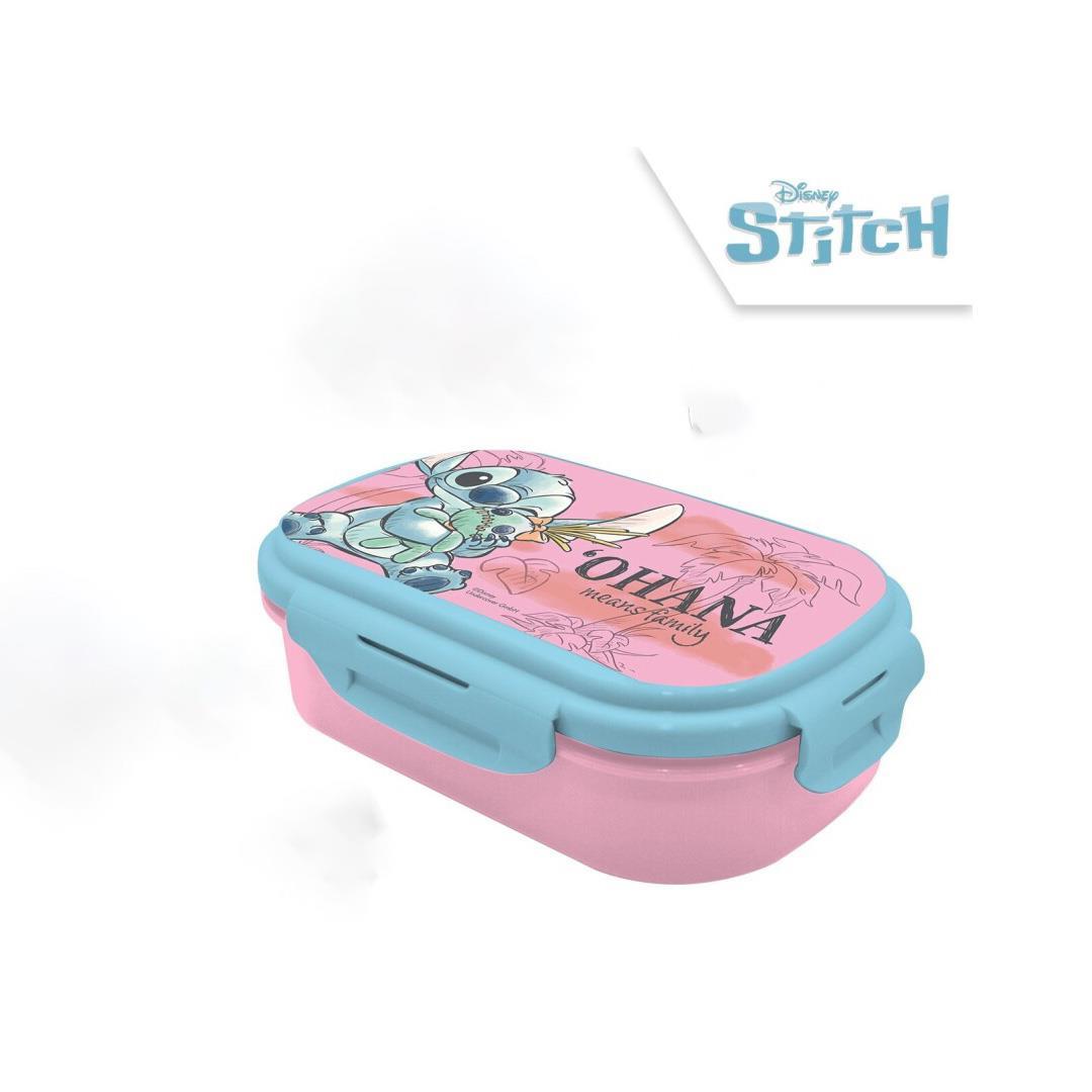 Φαγητοδοχείο Stitch με μαχαιροπίρουνα 21x14x6εκ.