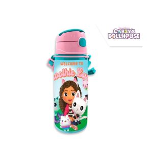 Παγούρι αλουμινίου Το Κουκλόσπιτο της Γκάμπ με λουράκι 600ml