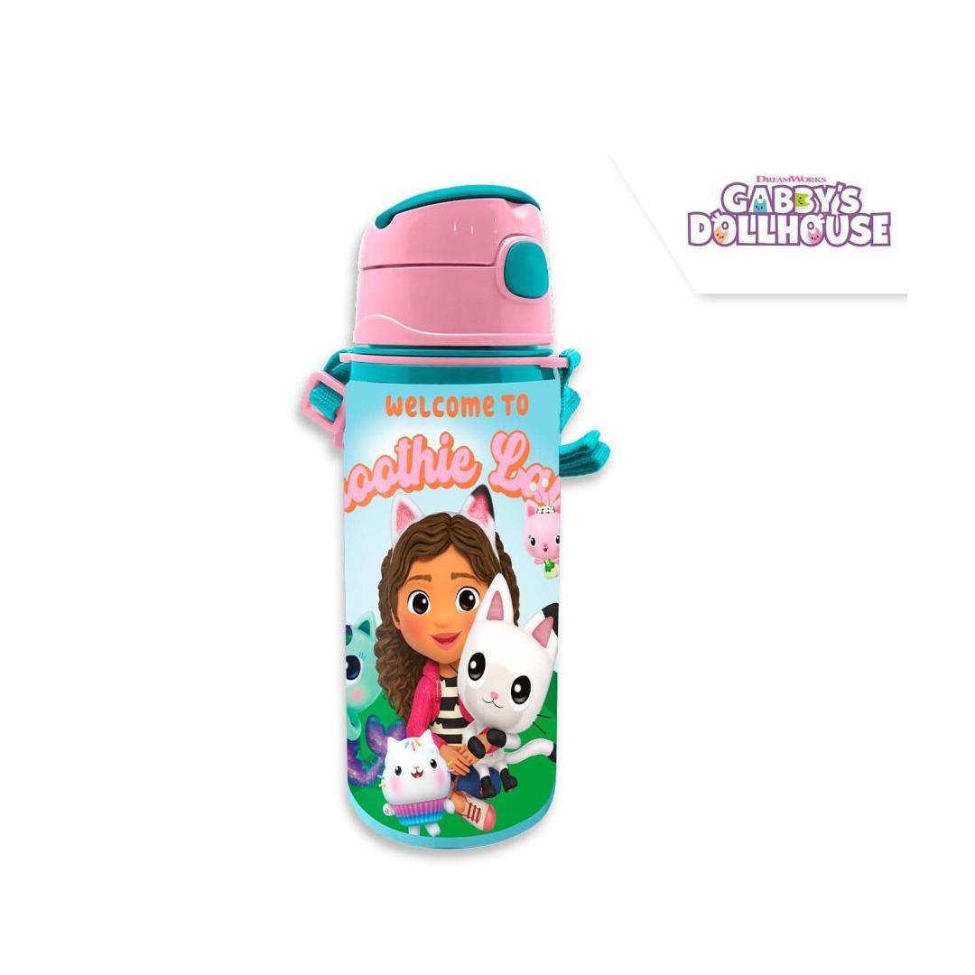 Παγούρι αλουμινίου Το Κουκλόσπιτο της Γκάμπ με λουράκι 600ml