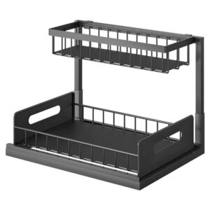 Διπλό ράφι οργάνωσης νεροχύτη μεταλλικό Υ29xΜ36xΠ27,5εκ.