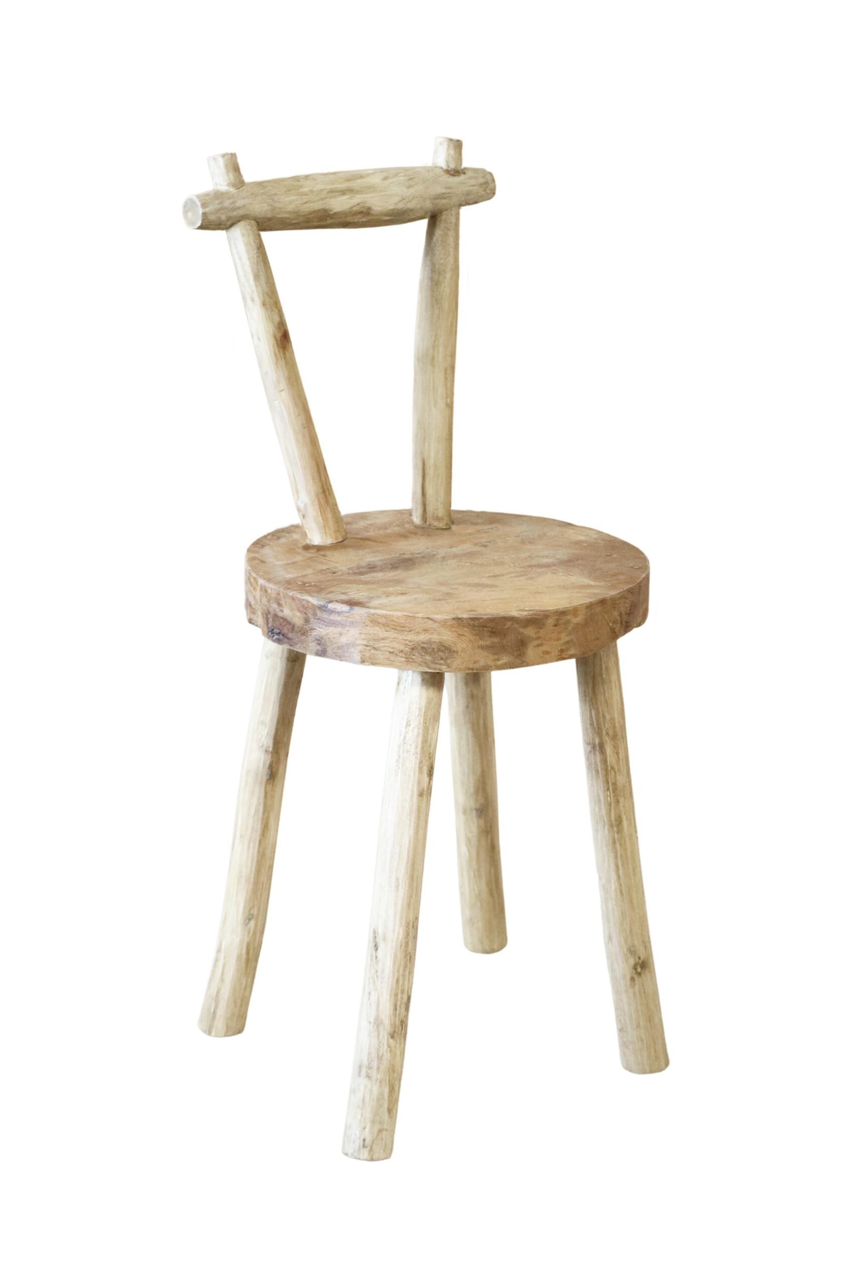 Καρέκλα Nextdeco Nathania από ξύλο teak Υ84εκ Ø καθίσματος40εκ