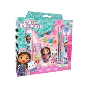 Σετ γραφικής ύλης Το κουκλόσπιτο της Γκάμπι με ημερολόγιο - μαγικό στυλό
