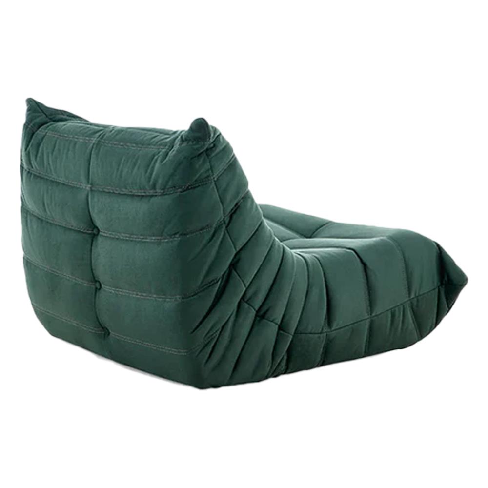 Πολυθρόνα Nextdeco Togo Alcantara σκούρο πράσινο Y70x103x85εκ - Image 2