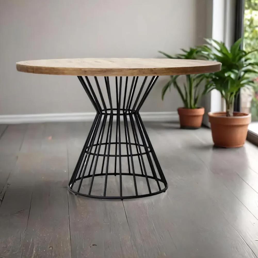 Τραπέζι Nextdeco Kai ξύλο teak Υ78x∅120εκ. - Image 2