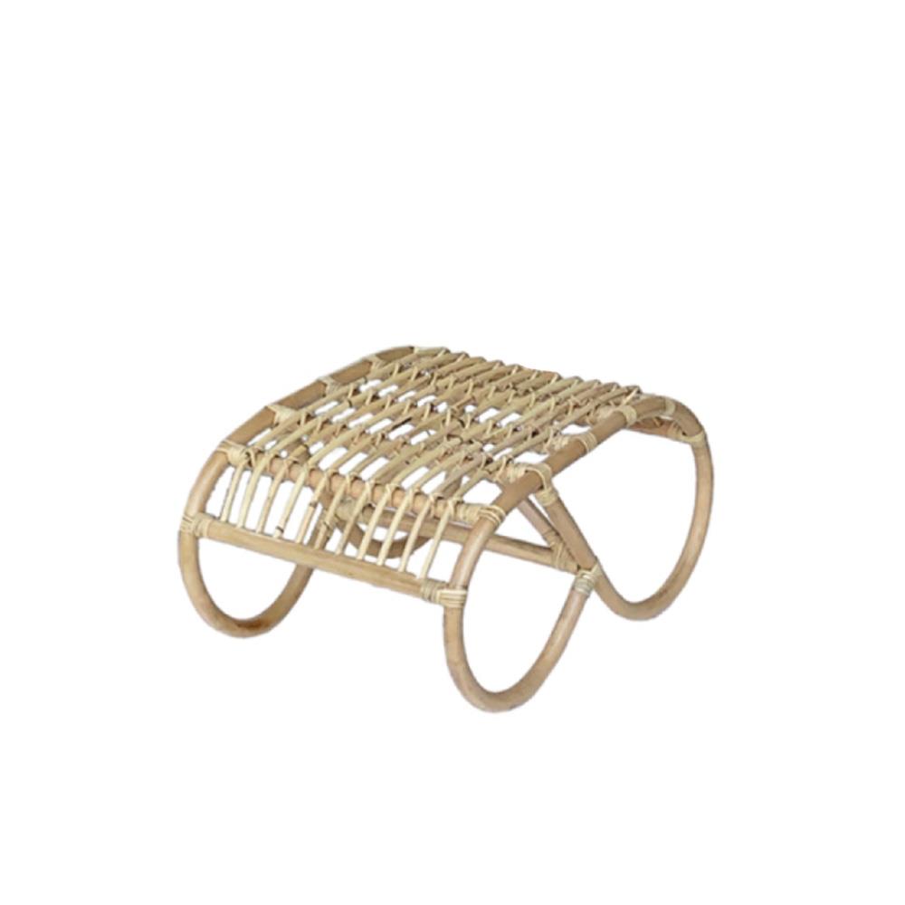 Πολυθρόνα με υποπόδιο Nextdeco Akela από φυσικό rattan Υ87x80x65εκ. - Image 3