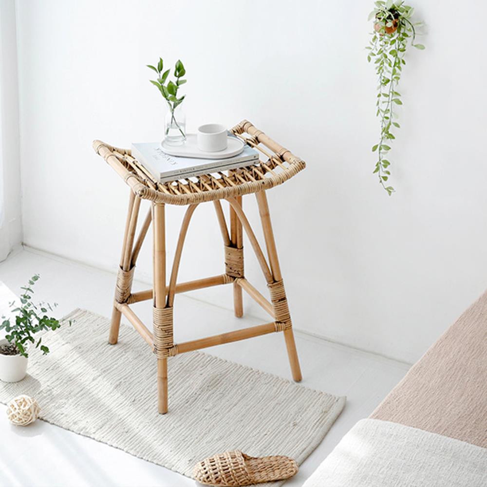 Σκαμπό Nextdeco Haunani από φυσικό rattan Υ60x50x41εκ. - Image 2