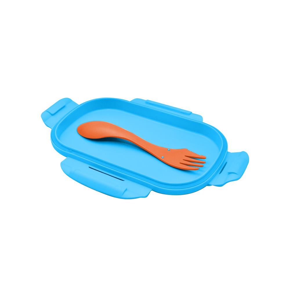 Φαγητοδοχείο Mickey με μαχαιροπίρουνα 21x14x6εκ. - Image 2