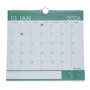 Next ημερολόγιο 2026, ύψος 23x25εκ., 12 φύλλα, 3:1, επιτοίχιο - γραφείου