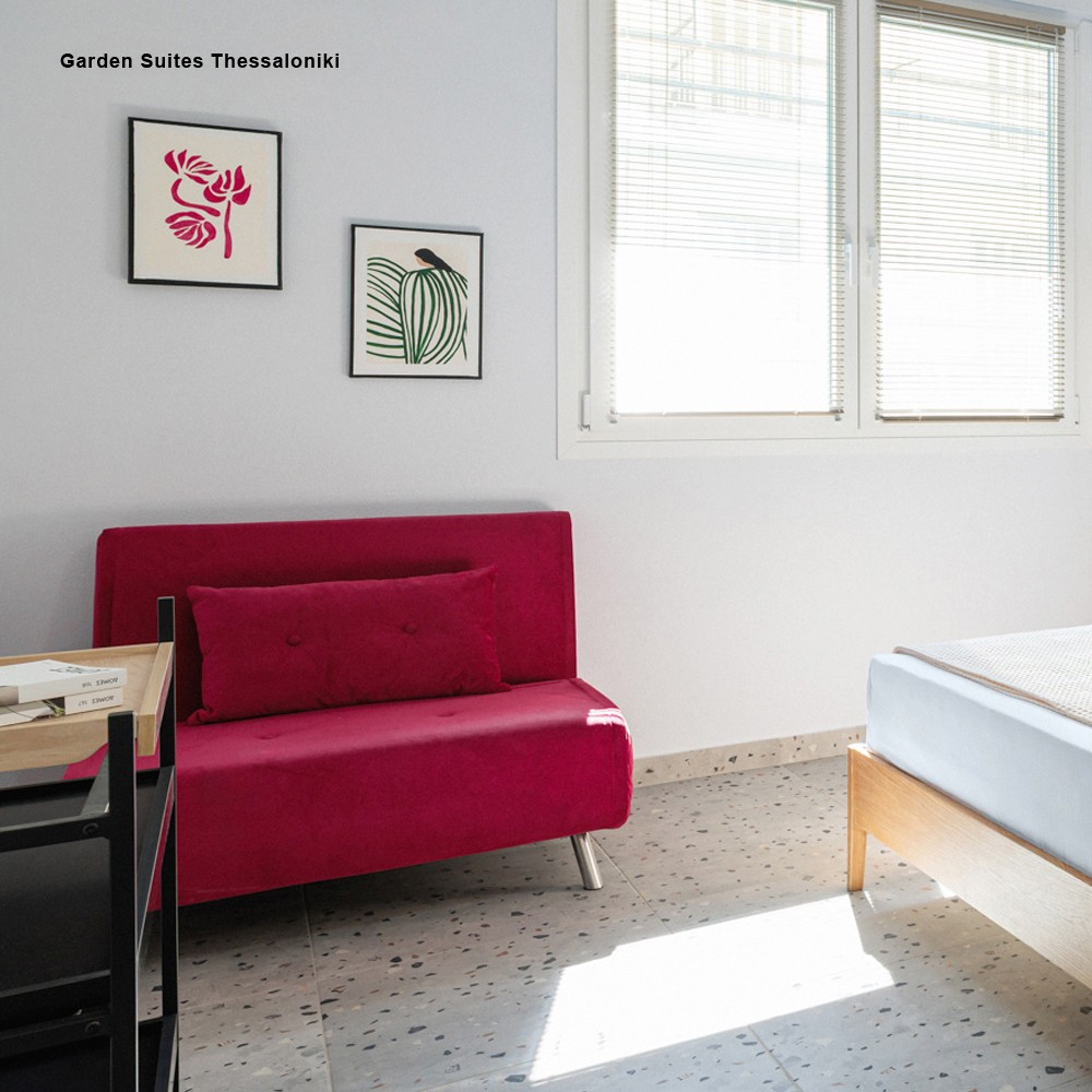 Πολυθρόνα κρεβάτι Nextdeco Berlin φουξ Υ92x100x91εκ. - Image 7