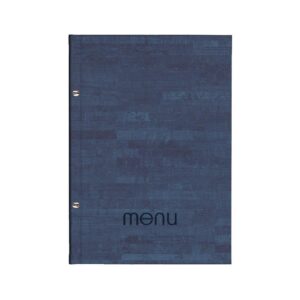 Next μενού εστιατορίου PU cork μπλε με 10 ζελατίνες και βίδες 24x32εκ.