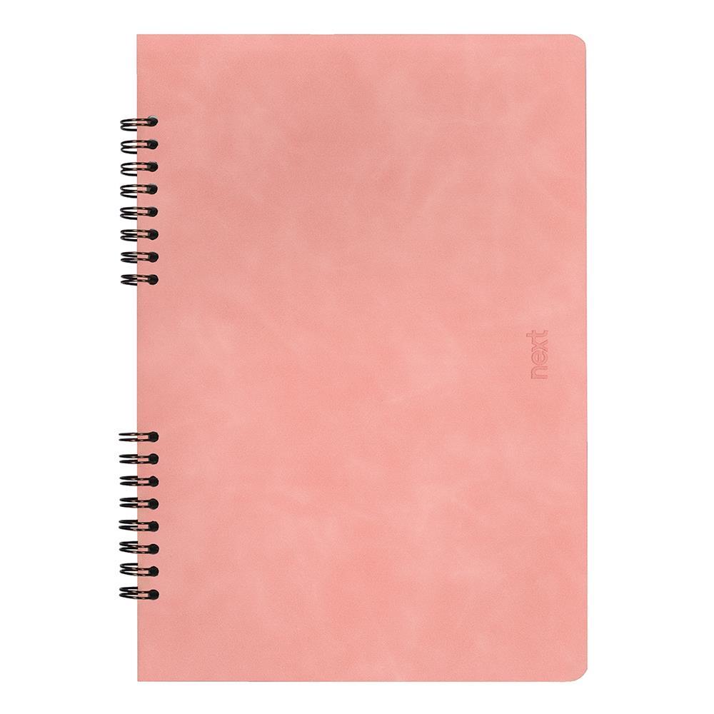 Next Premium τετράδιο σπιράλ ροζ 4 θέματα 140 φύλλα 17x25εκ.