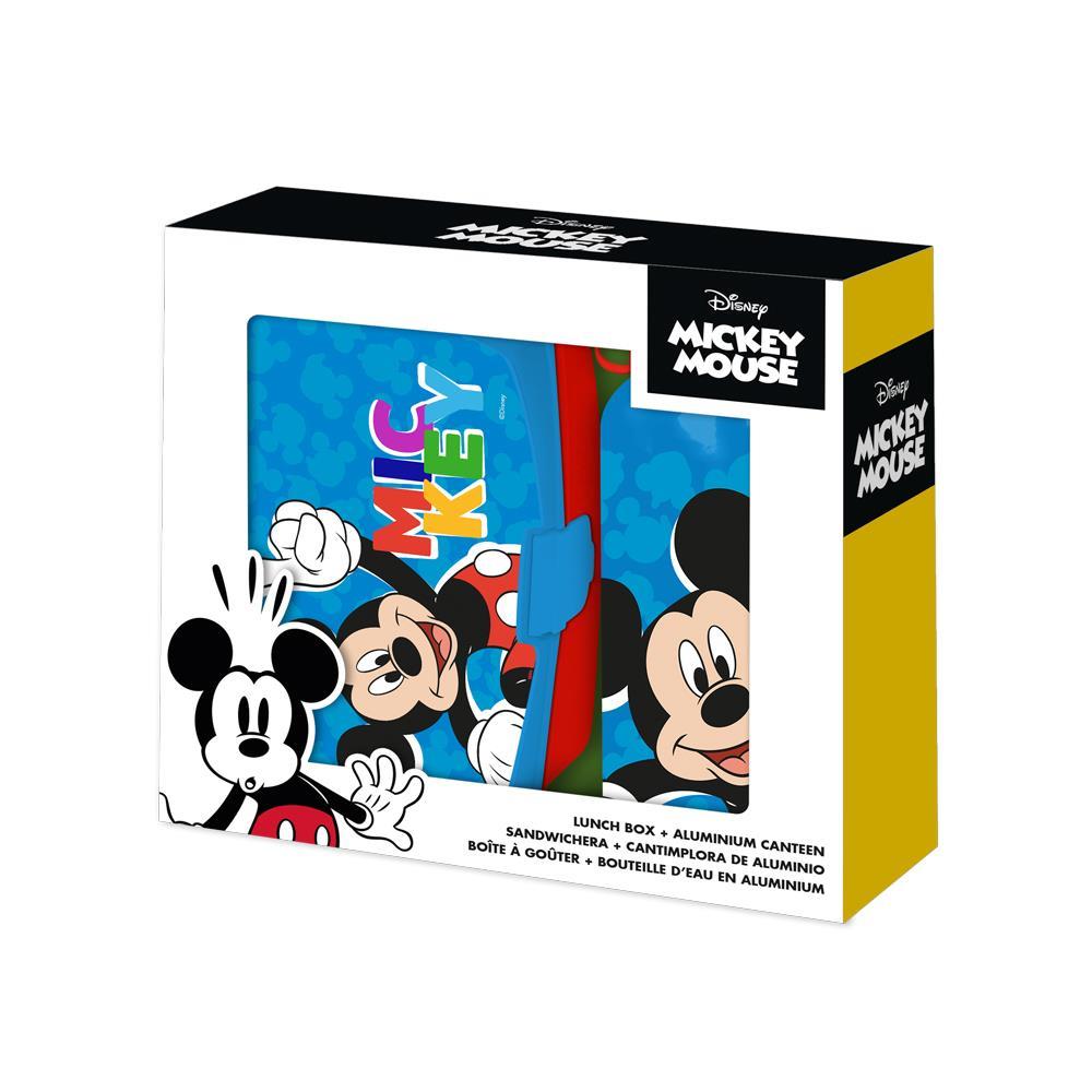 Σετ φαγητοδοχείο - παγούρι Mickey 17,5x12,5xY6εκ. 500ml