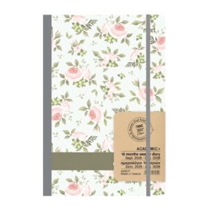 Next ημερολόγιο ACADEMIC+ 9/2025-12/2026 Gallery εβδομαδιαίο flexi 14x21εκ. Τριαντάφυλλα 1