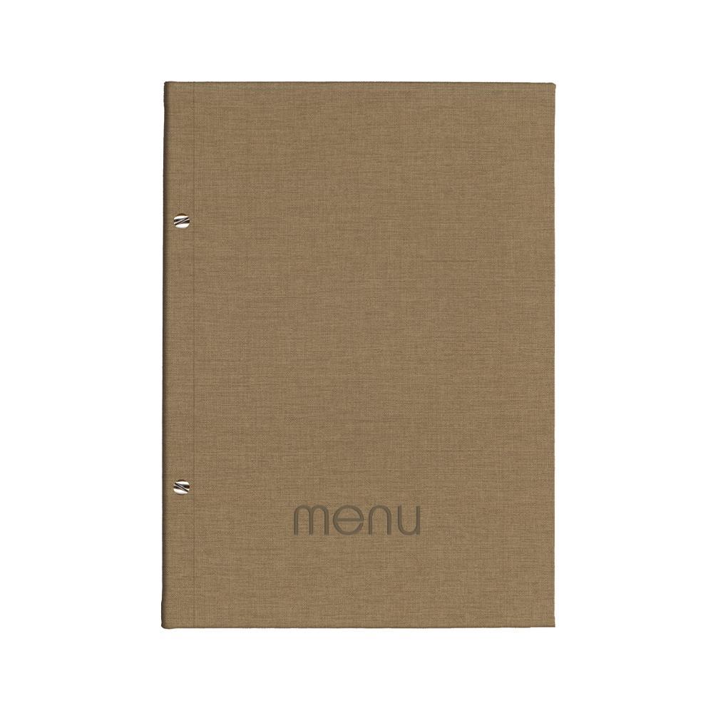 Next μενού εστιατορίου PU nomads καφέ με 10 ζελατίνες και βίδες 24x32εκ.