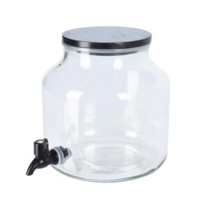 Γυάλινο δοχείο με βρυσάκι 5,2l.