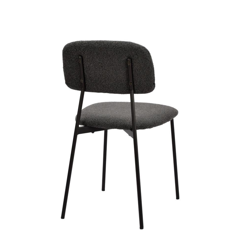 Καρέκλα μεταλλική Nextdeco Rosa σκούρο γκρι Υ81x47x52εκ. - Image 2