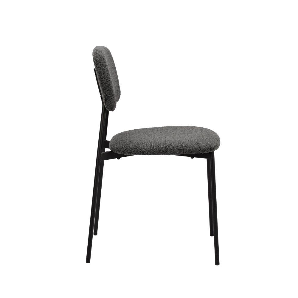 Καρέκλα μεταλλική Nextdeco Rosa σκούρο γκρι Υ81x47x52εκ. - Image 3