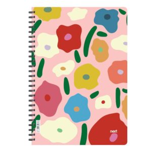 Next trends flowers II τετράδιο σπιράλ 3 θέματα 105 φύλλα 21x29εκ.