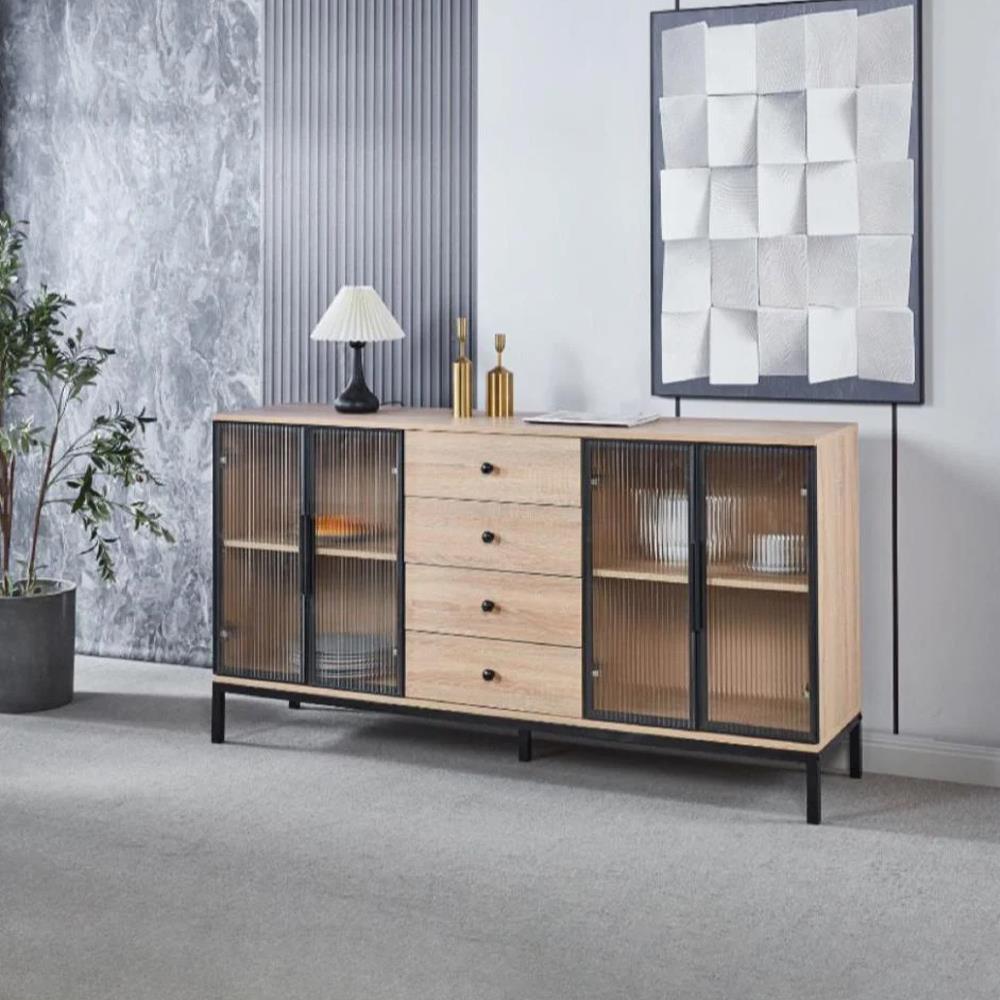 Έπιπλο τηλεόρασης μπουφές Nextdeco ξύλινο Υ85x40x160 εκ. - Image 5