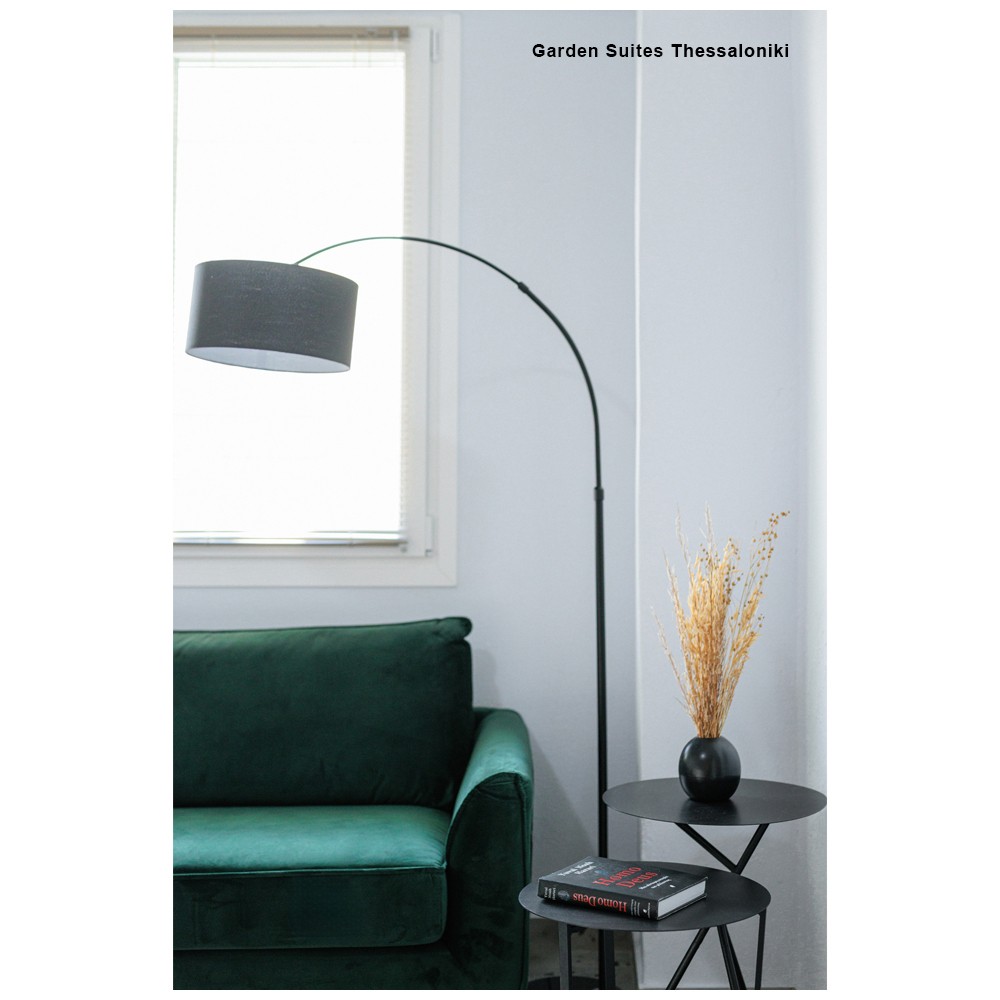 Τραπεζάκι μεταλλικό Nextdeco μαύρο Ø45εκ. - Image 3