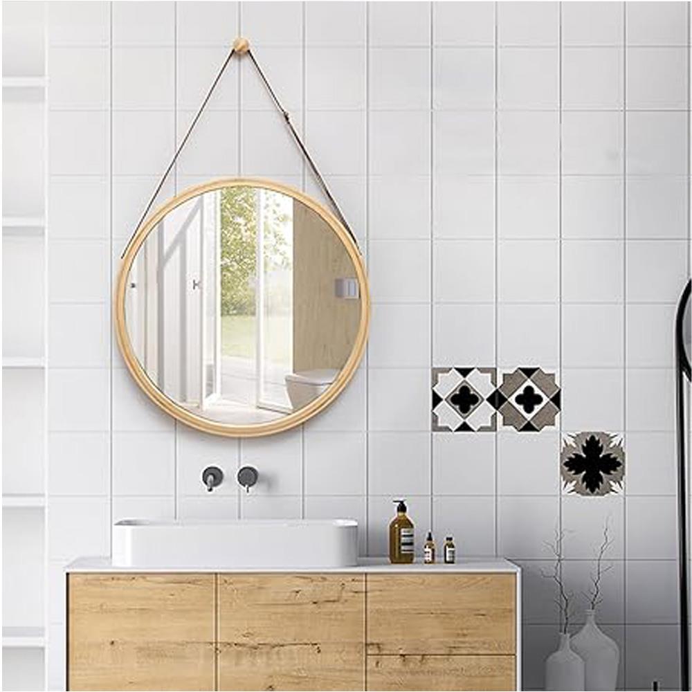 Καθρέφτης τοίχου με λουρί Nextdeco από μπαμπού Ø30εκ. - Image 2