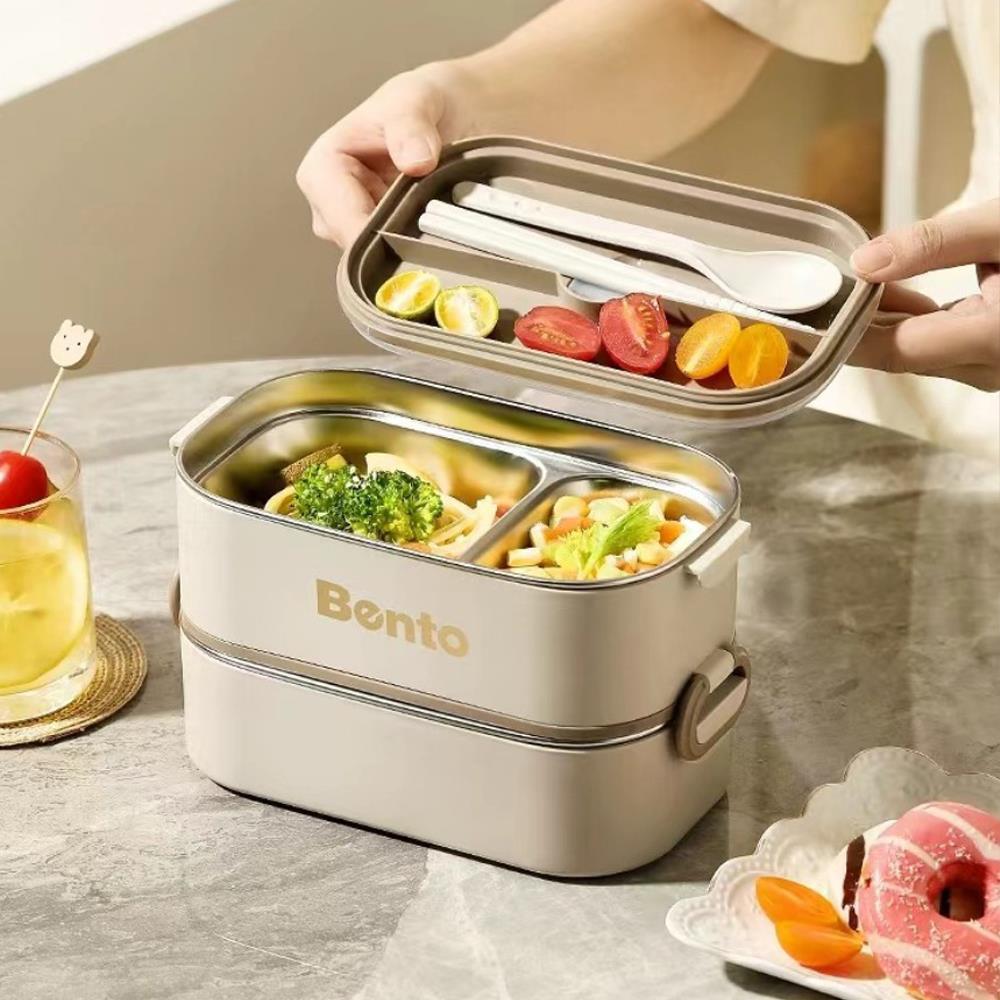 Σετ 3 lunch box inox 2550ml - Image 3