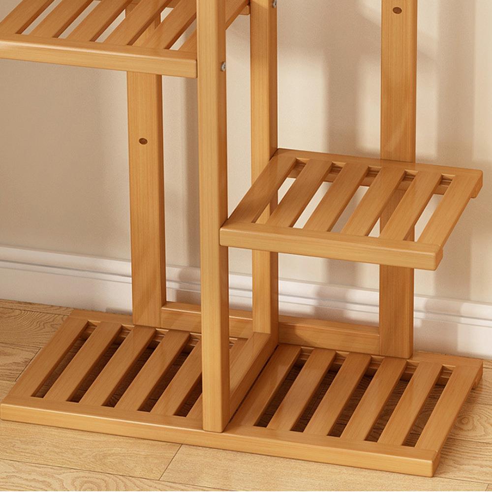 Ανθοστήλη ξύλινη μπαμπού Nextdeco με 7 επίπεδα Υ142x91x20εκ. - Image 2