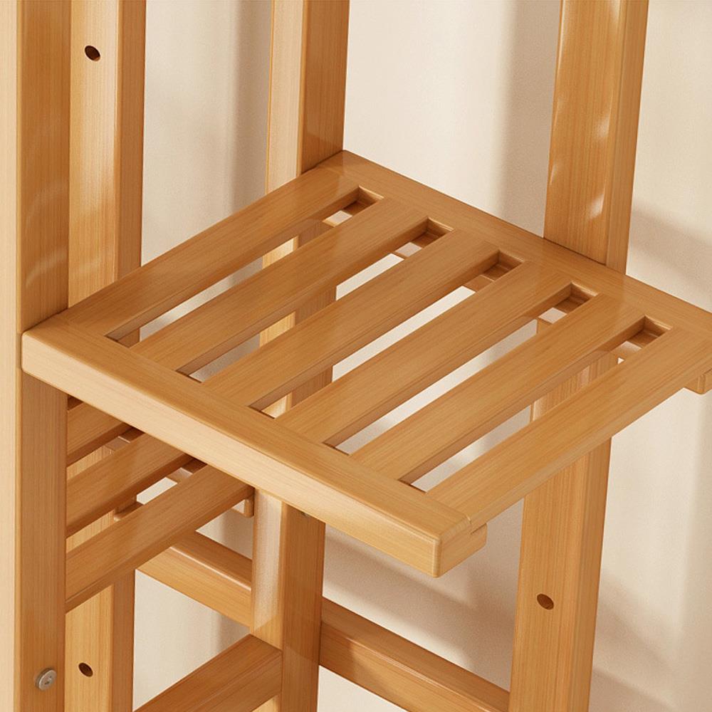 Ανθοστήλη ξύλινη μπαμπού Nextdeco με 7 επίπεδα Υ142x91x20εκ. - Image 3