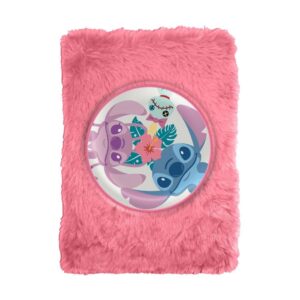 Σημειωματάριο με βελούδινο εξώφυλλο Stitch II Y21x15x2,5εκ.