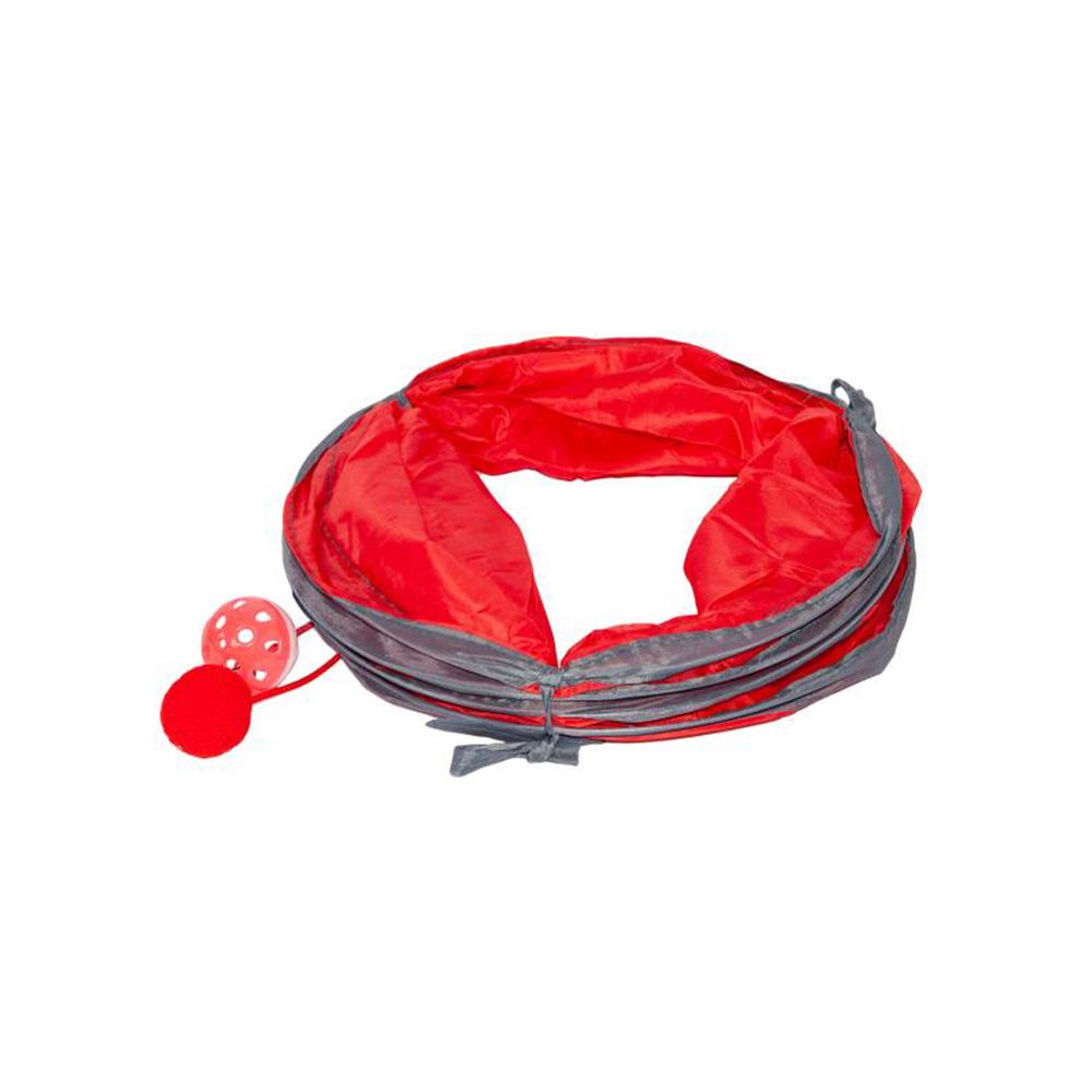 Παιχνίδι γάτας τούνελ κόκκινο Ø24,5x48εκ - Image 2