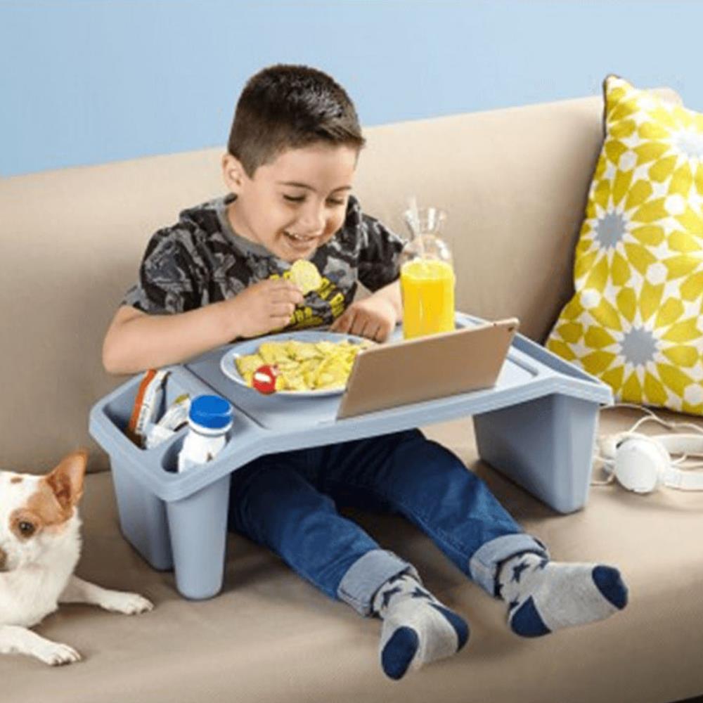 Τραπεζάκι βοηθητικό πλαστικό Nextdeco μπλε Υ21x60x30εκ. - Image 2