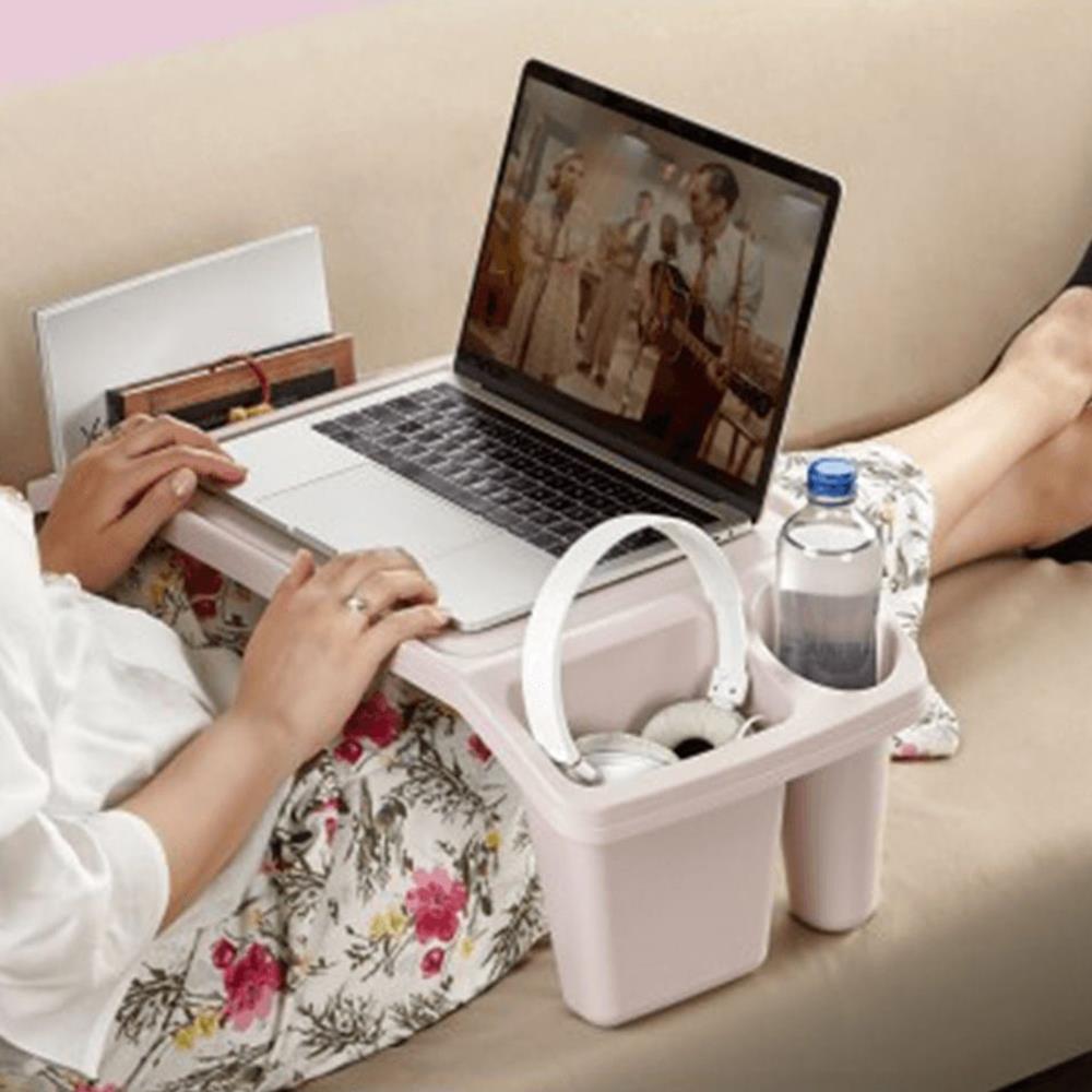 Τραπεζάκι βοηθητικό πλαστικό Nextdeco πράσινο Υ21x60x30εκ. - Image 2