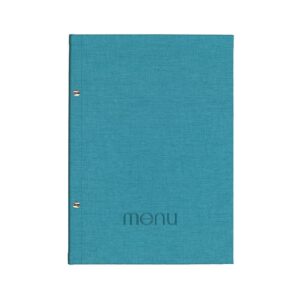 Next μενού εστιατορίου PU nomads γαλάζιο με 10 ζελατίνες και βίδες 24x32εκ.